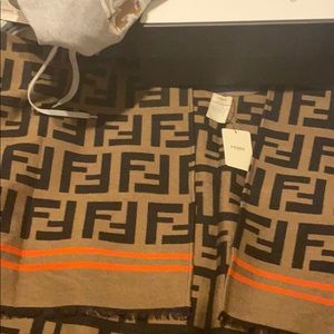 100% Authentic Fendi poncho for women